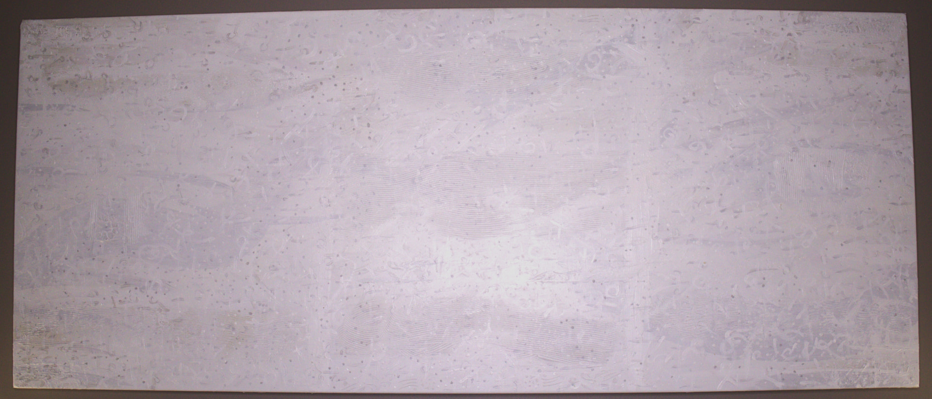 Rabbit — long horizontal panel of textured whites; a hidden rabbit appears in shifting light