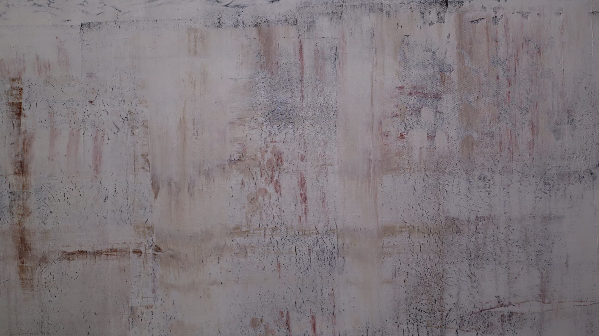 Autumn — close-up detail of warm ivory, rust, and soft pink beneath a pale sky